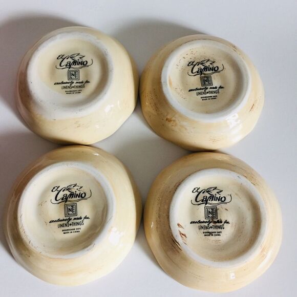 EL CAMINO Linens & Things hand painted dishes - Picture 6 of 7